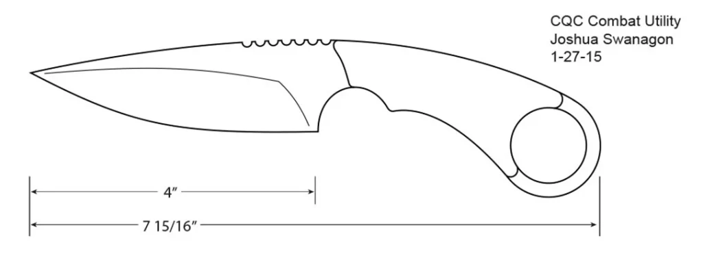 TOPS Knives C.U.T. 4.0 technical illustration.
